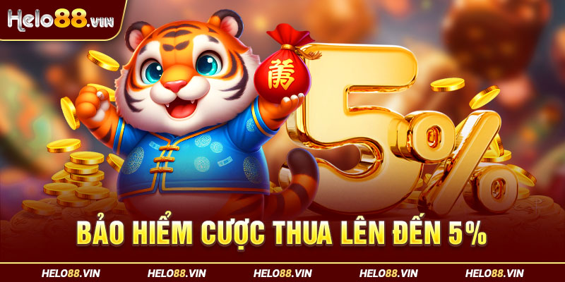 Bảo Hiểm Cược Thua Lên Đến 5% Tại Helo88